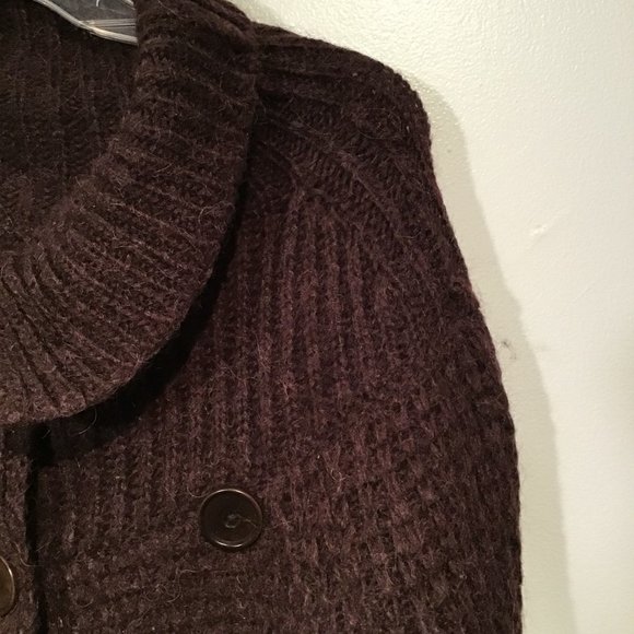 Chattawak Chunky Waffle Knit Button Front Cardigan T2 - Picture 6 of 13